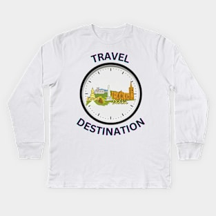 Travel to Dublin Kids Long Sleeve T-Shirt